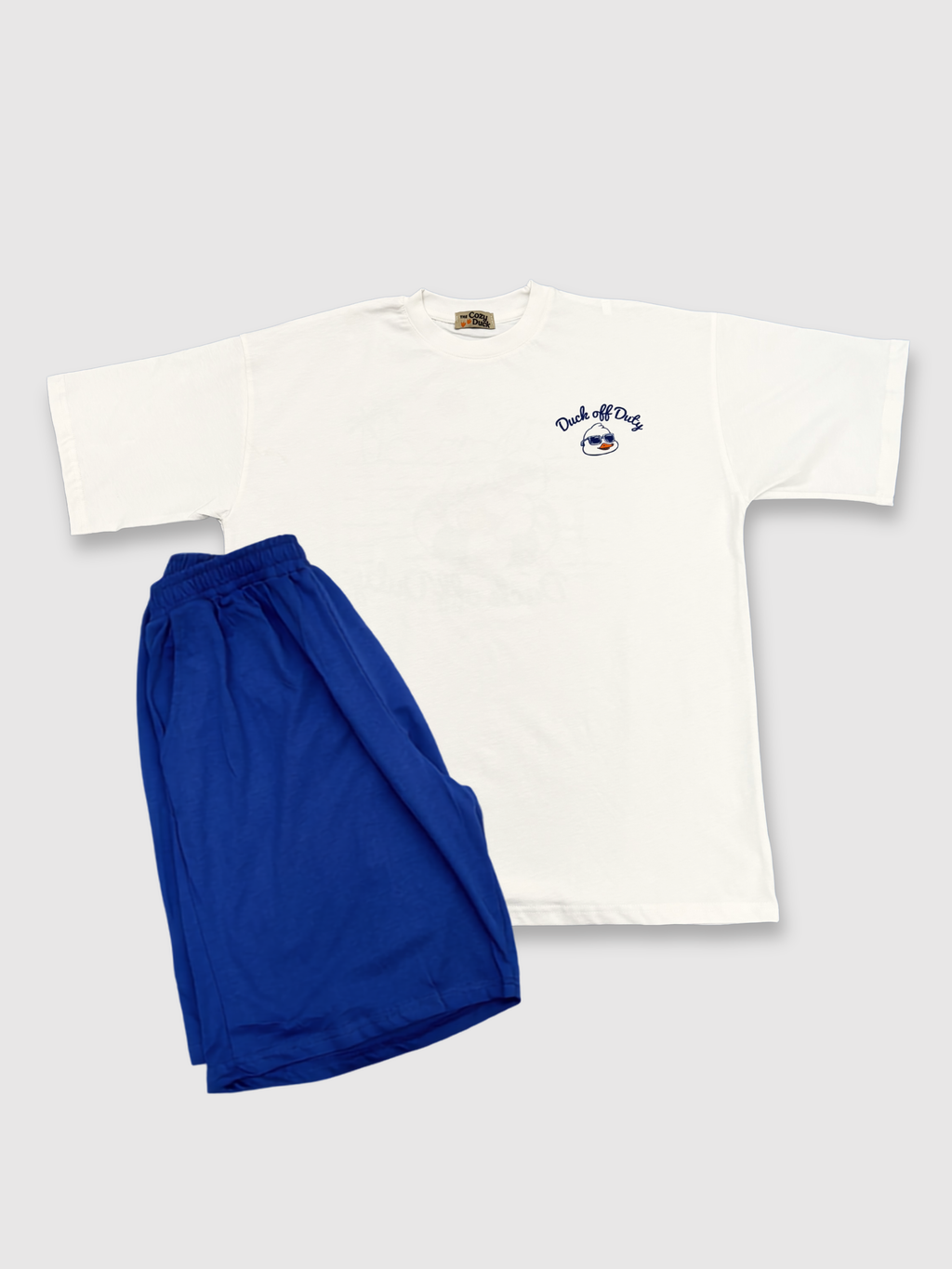 “Duck off Duty” Unisex Oversized Tee & Shorts Set