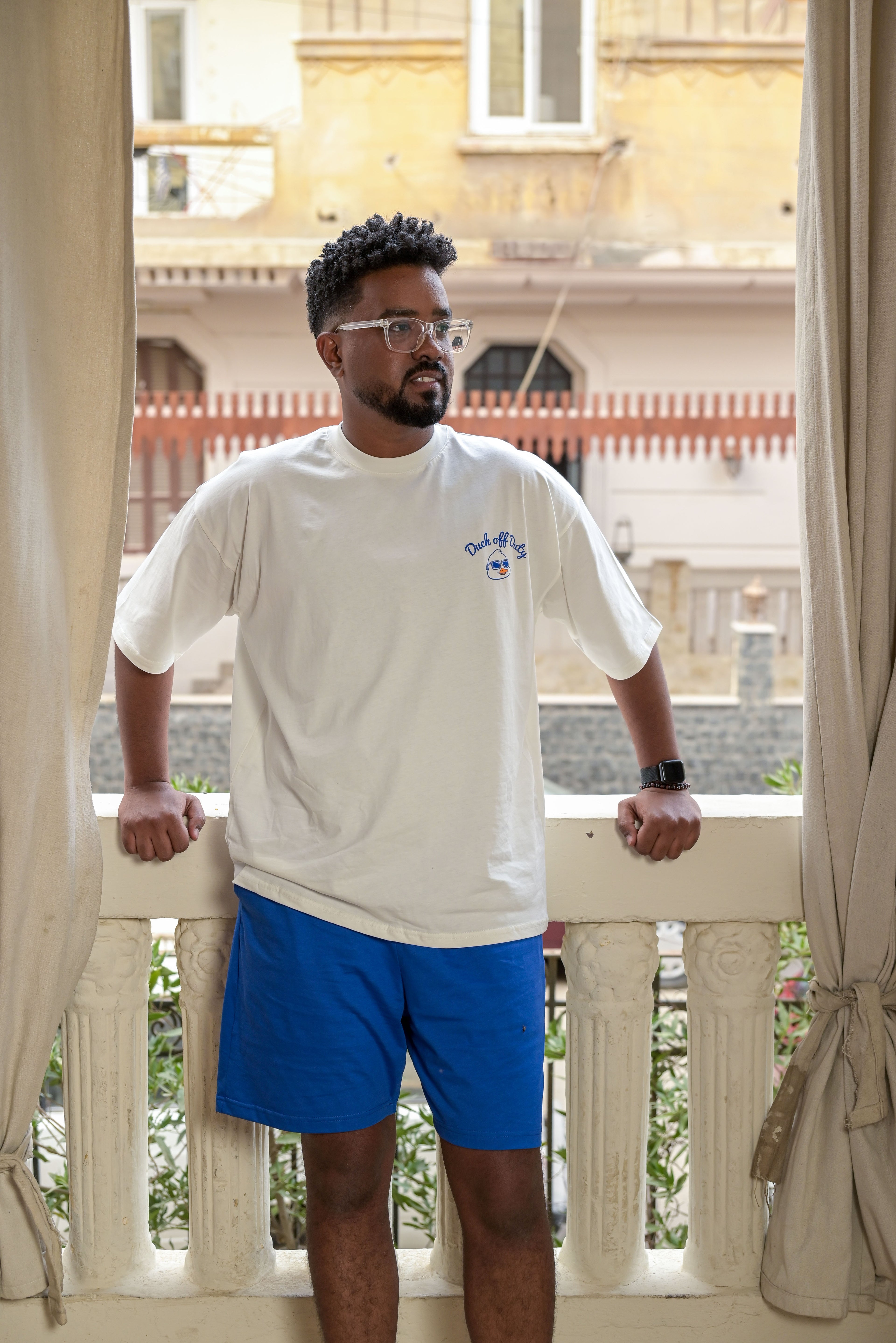 “Duck off Duty” Unisex Oversized Tee & Shorts Set