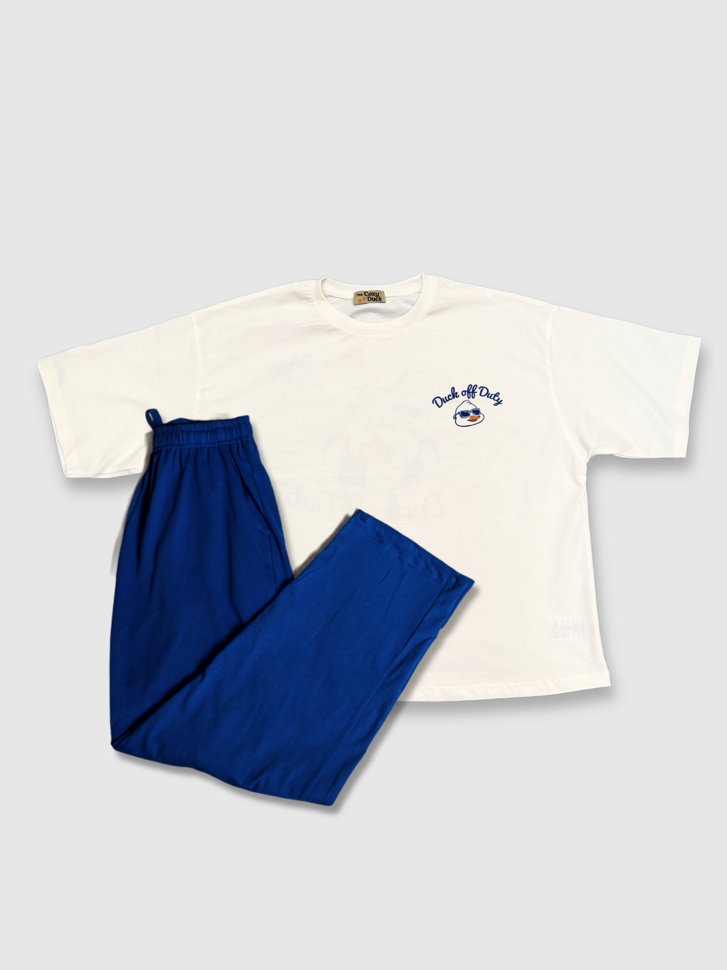 “Duck off Duty” Cropped Tee & Pants Set