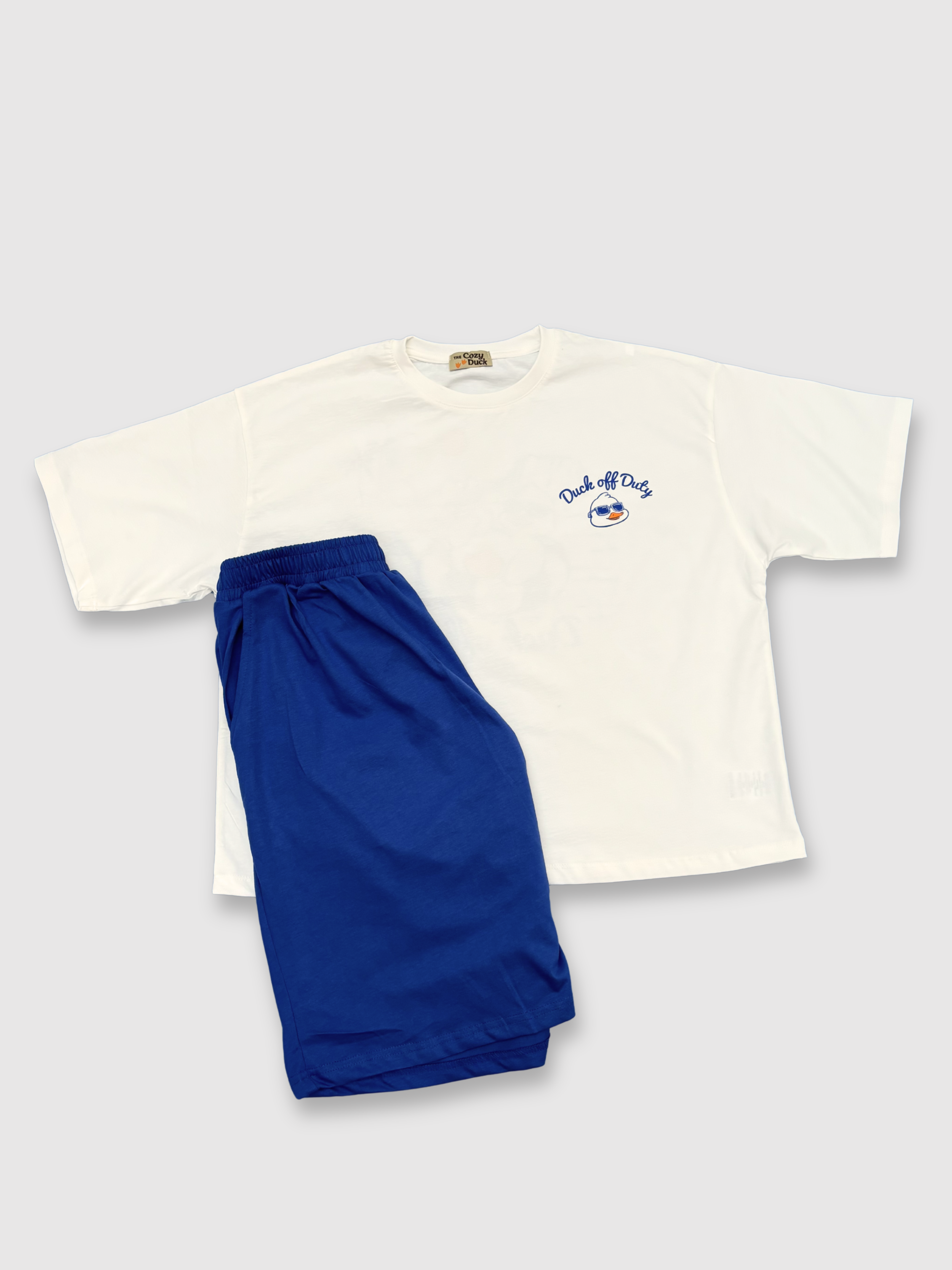 “Duck off Duty” Cropped Tee & Shorts Set